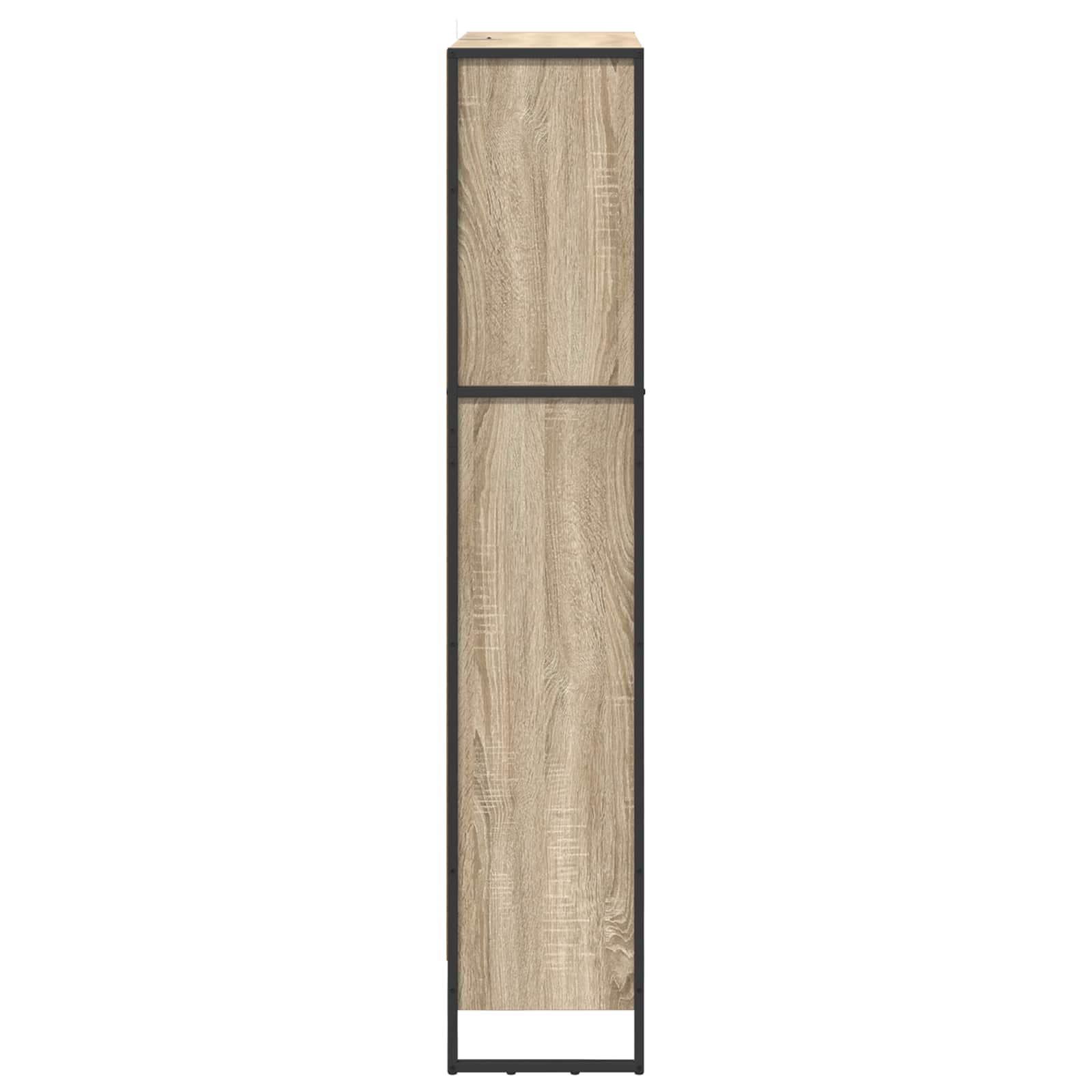 Bücherregal 2 pcs Sonoma 80 x 30 x 155 cm Holzwerkstoff