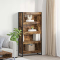 Bücherregal 2 pcs Raucharbe 80 x 30 x 155 cm Holzwerkstoff