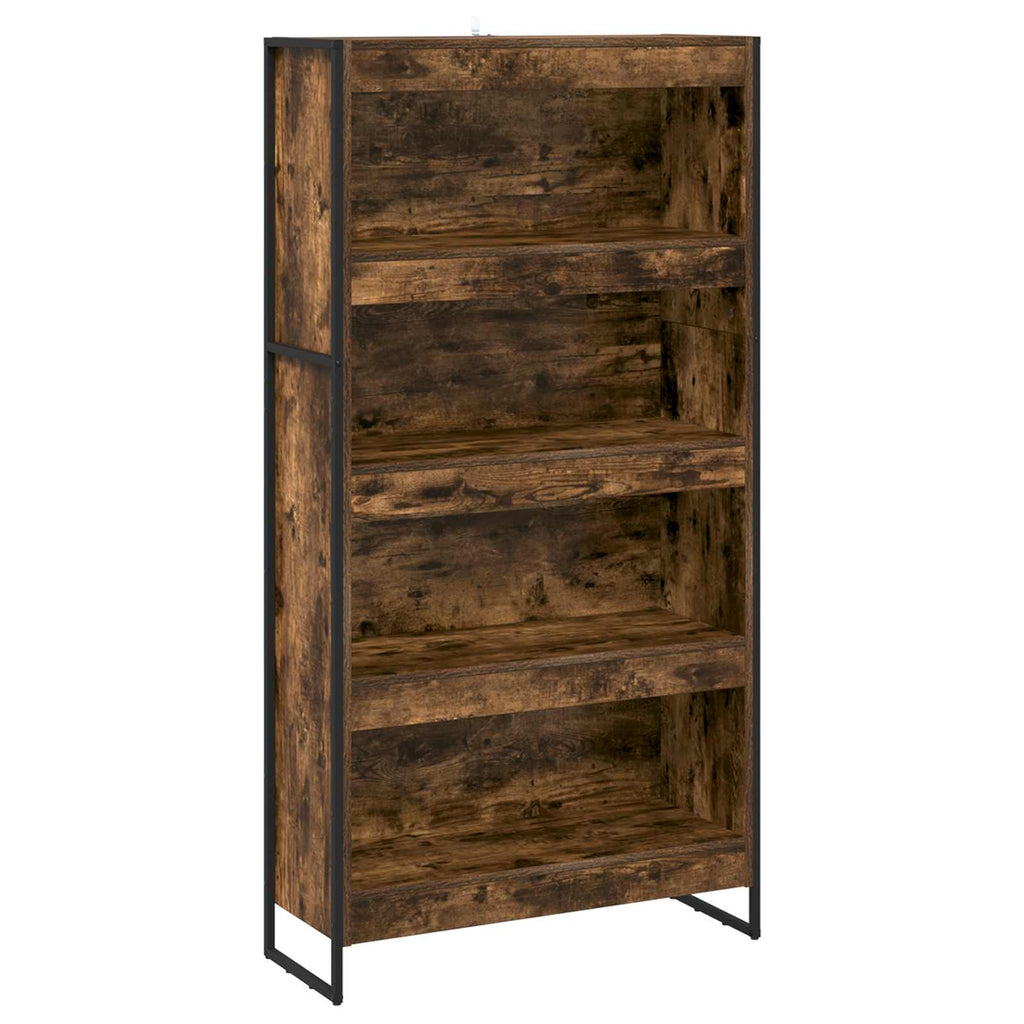 Bücherregal 2 pcs Raucharbe 80 x 30 x 155 cm Holzwerkstoff