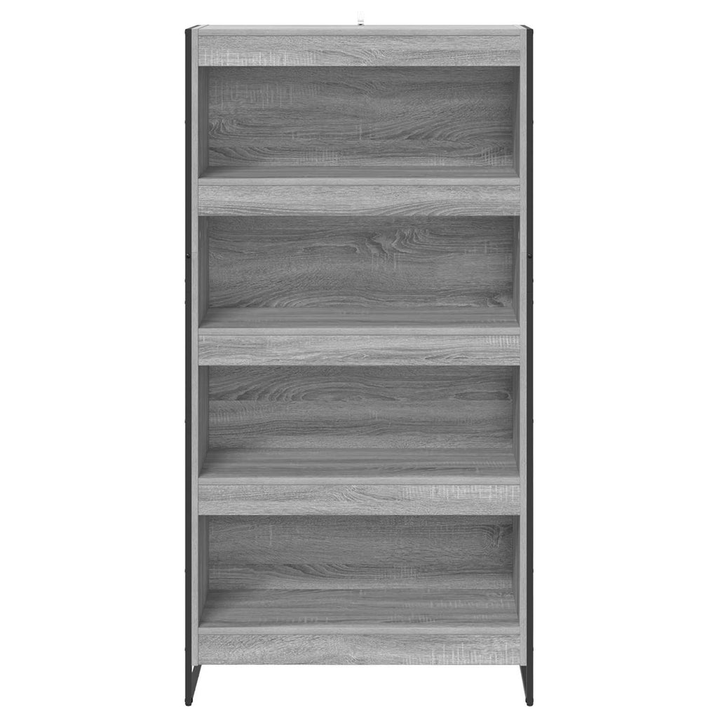 Bücherregal 2 pcs Graues Sonoma 80 x 30 x 155 cm Holzwerkstoff