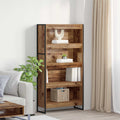 Bücherregal 2 pcs Altholz 80 x 30 x 155 cm Holzwerkstoff