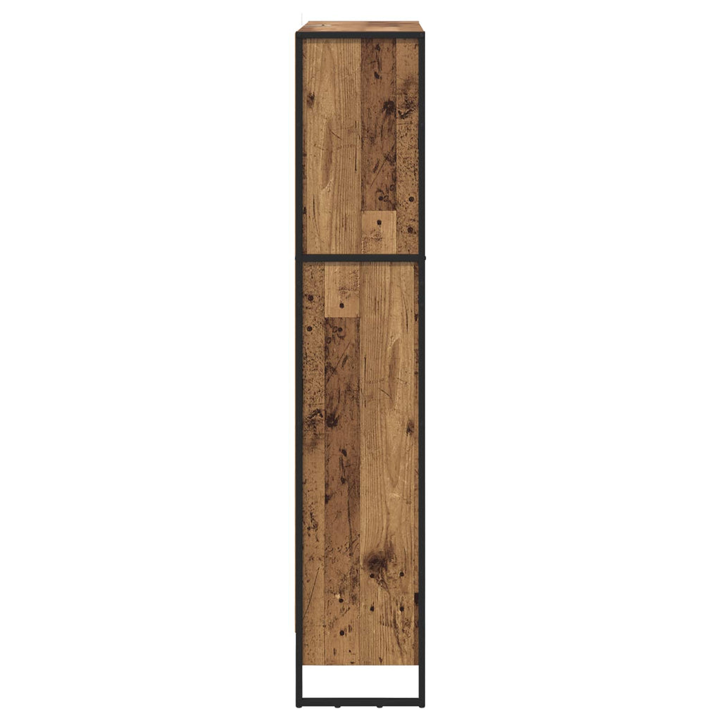 Bücherregal 2 pcs Altholz 80 x 30 x 155 cm Holzwerkstoff