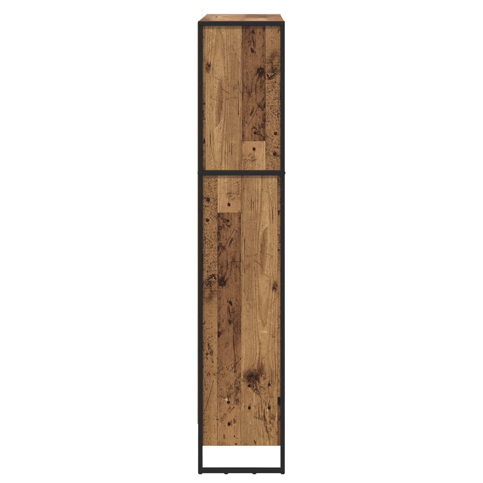 Bücherregal 2 pcs Altholz 80 x 30 x 155 cm Holzwerkstoff
