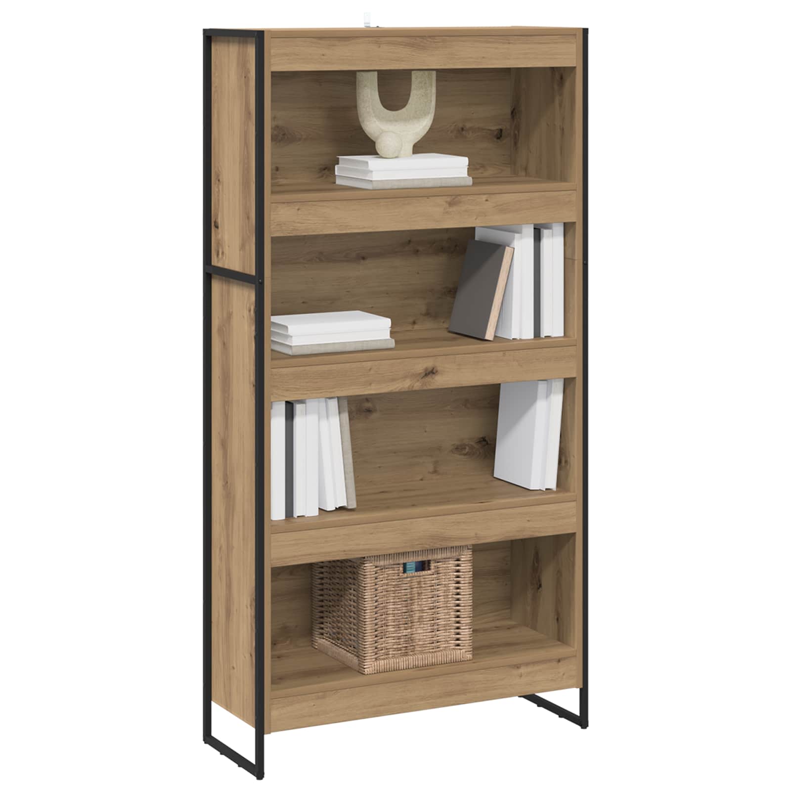 Bücherregal 2 pcs Kunsthandwerk Eiche 80 x 30 x 155 cm