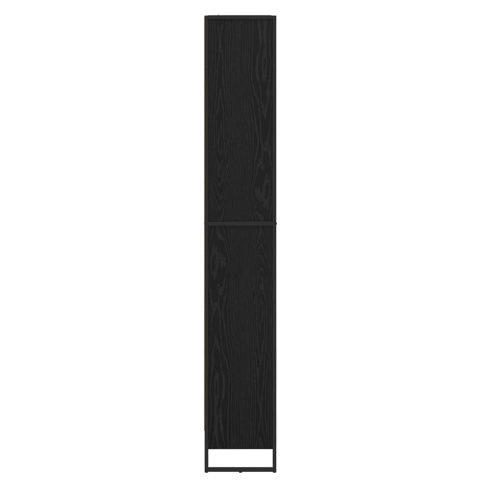 Bücherregal 2 pcs Schwarz Eichen-Optik 80 x 30 x 189,5 cm