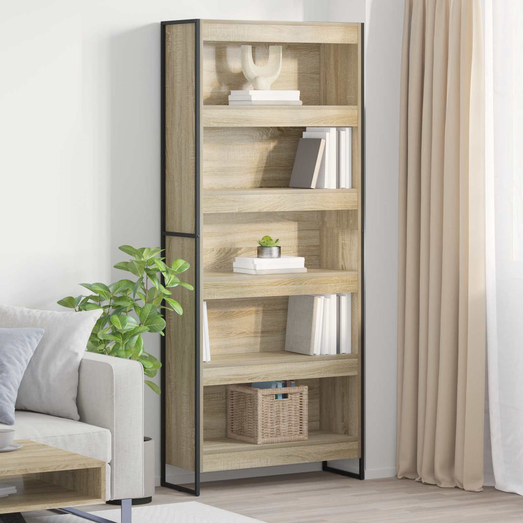 Bücherregal 2 pcs Sonoma 80 x 30 x 189,5 cm Holzwerkstoff