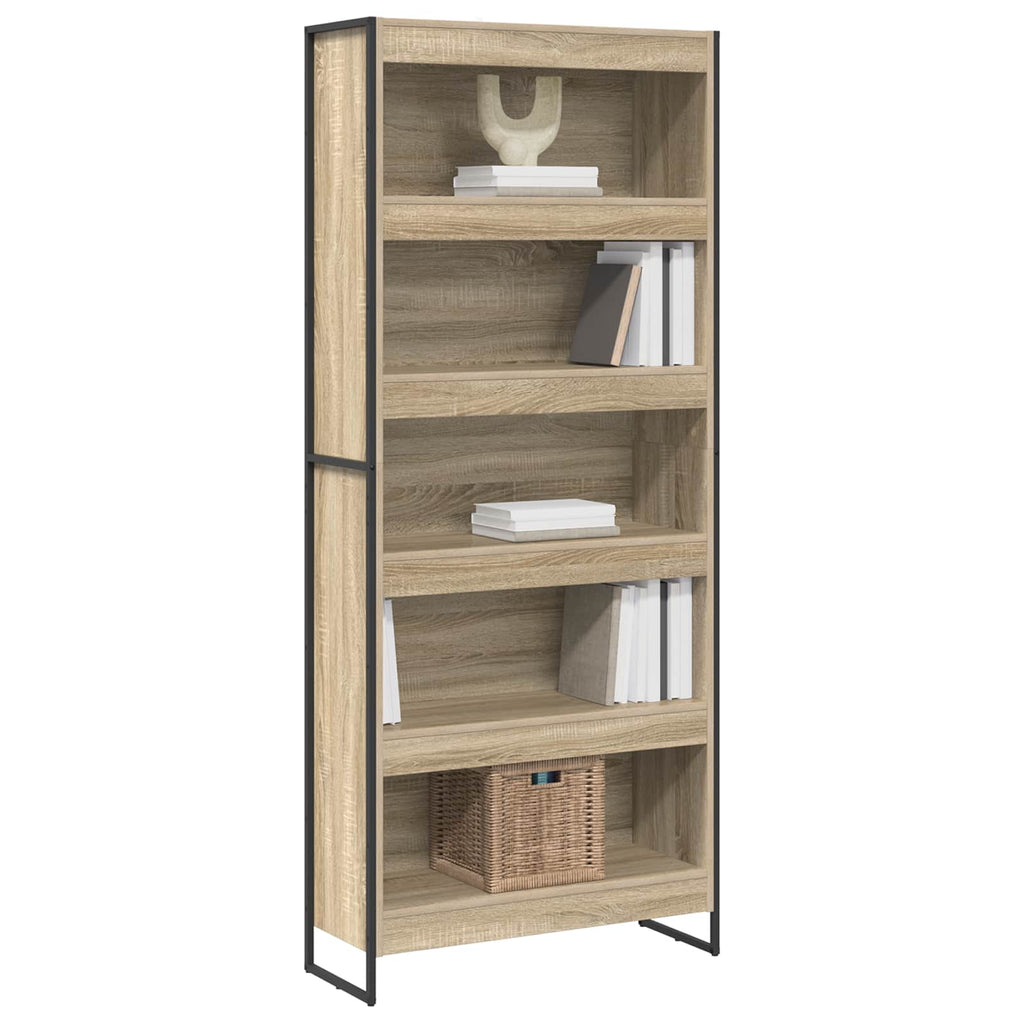 Bücherregal 2 pcs Sonoma 80 x 30 x 189,5 cm Holzwerkstoff