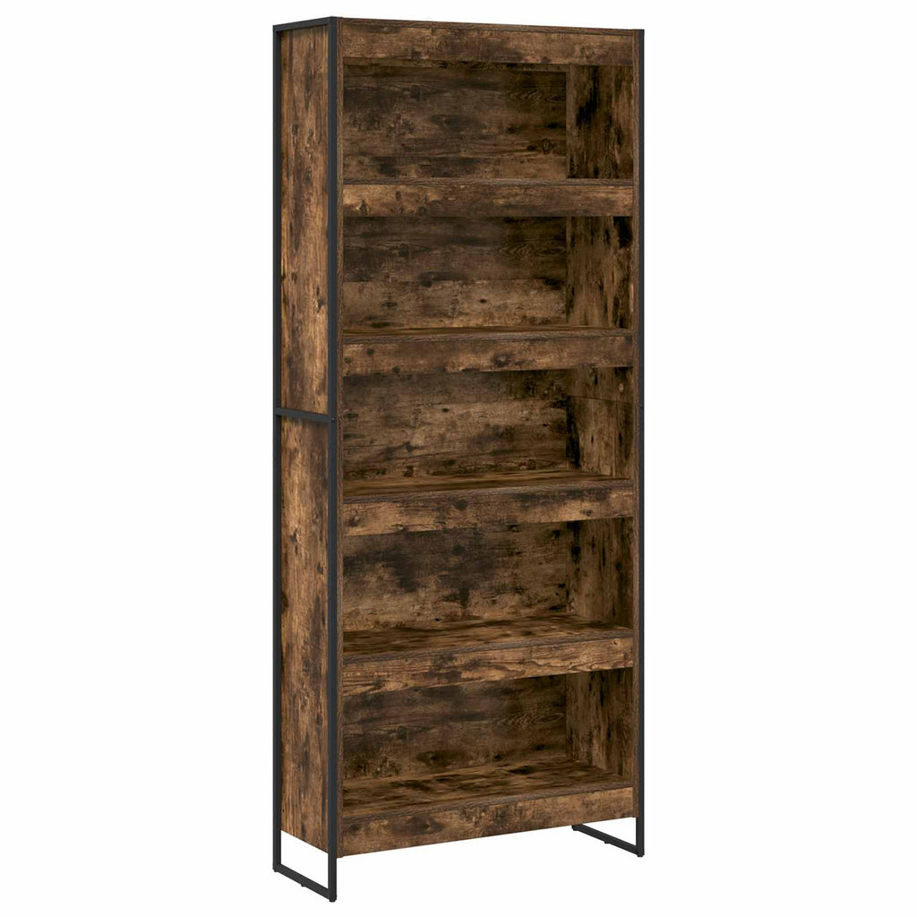 Bücherregal 2 pcs Raucharbe 80 x 30 x 189,5 cm Holzwerkstoff
