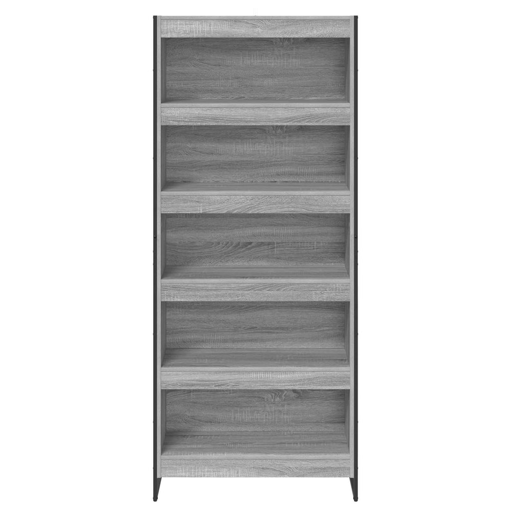 Bücherregal 2 pcs Graues Sonoma 80 x 30 x 189,5 cm