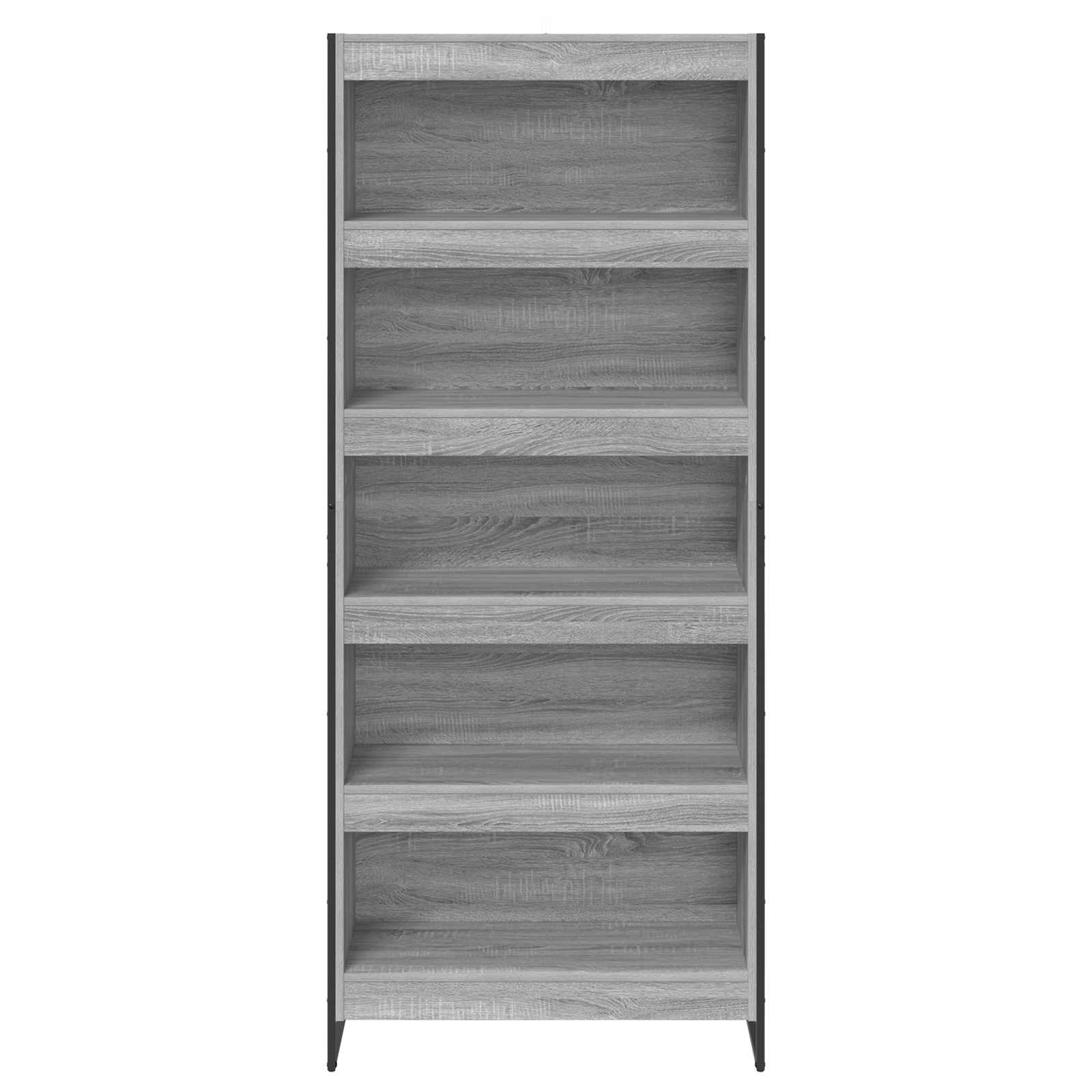 Bücherregal 2 pcs Graues Sonoma 80 x 30 x 189,5 cm