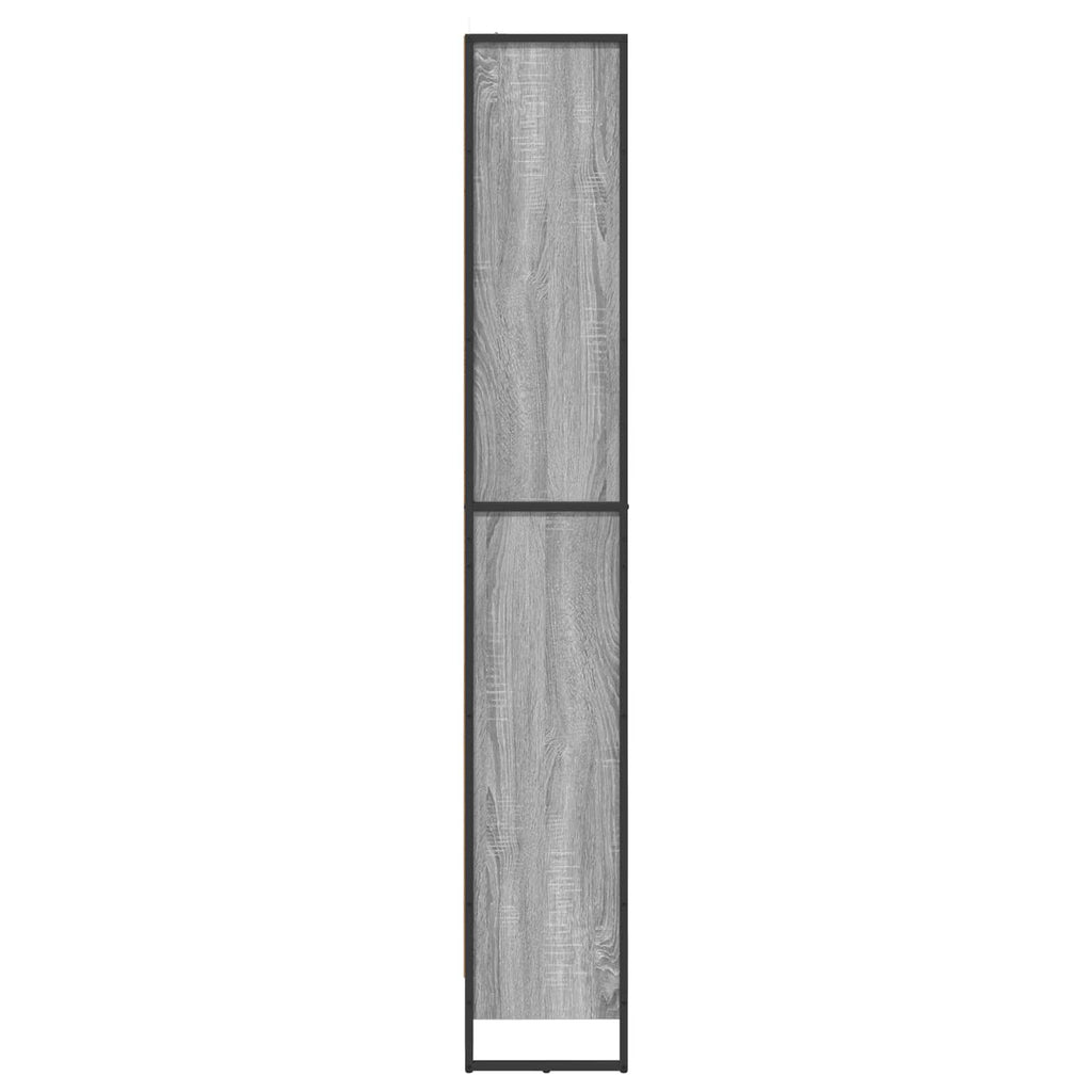Bücherregal 2 pcs Graues Sonoma 80 x 30 x 189,5 cm