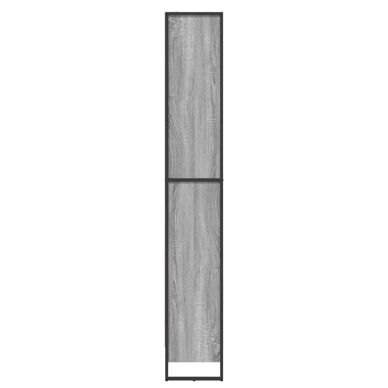 Bücherregal 2 pcs Graues Sonoma 80 x 30 x 189,5 cm