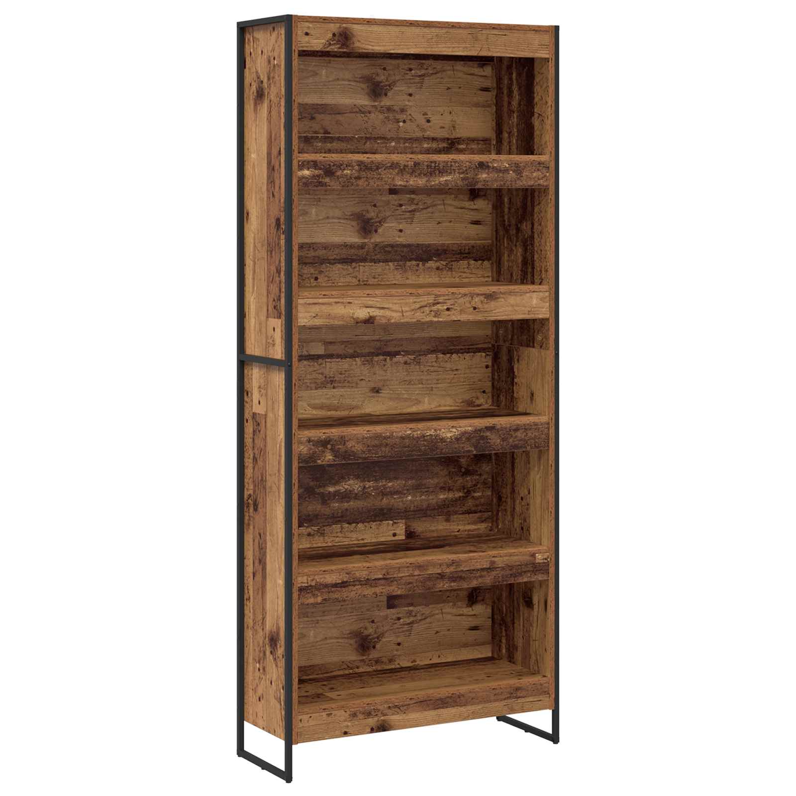 Bücherregal 2 pcs Altholz 80 x 30 x 189,5 cm Holzwerkstoff