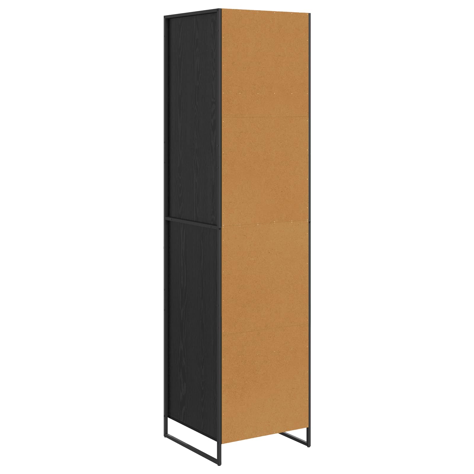 Warderobe Schwarz Eichen-Optik 50 x 50 x 200 cm Holzwerkstoff