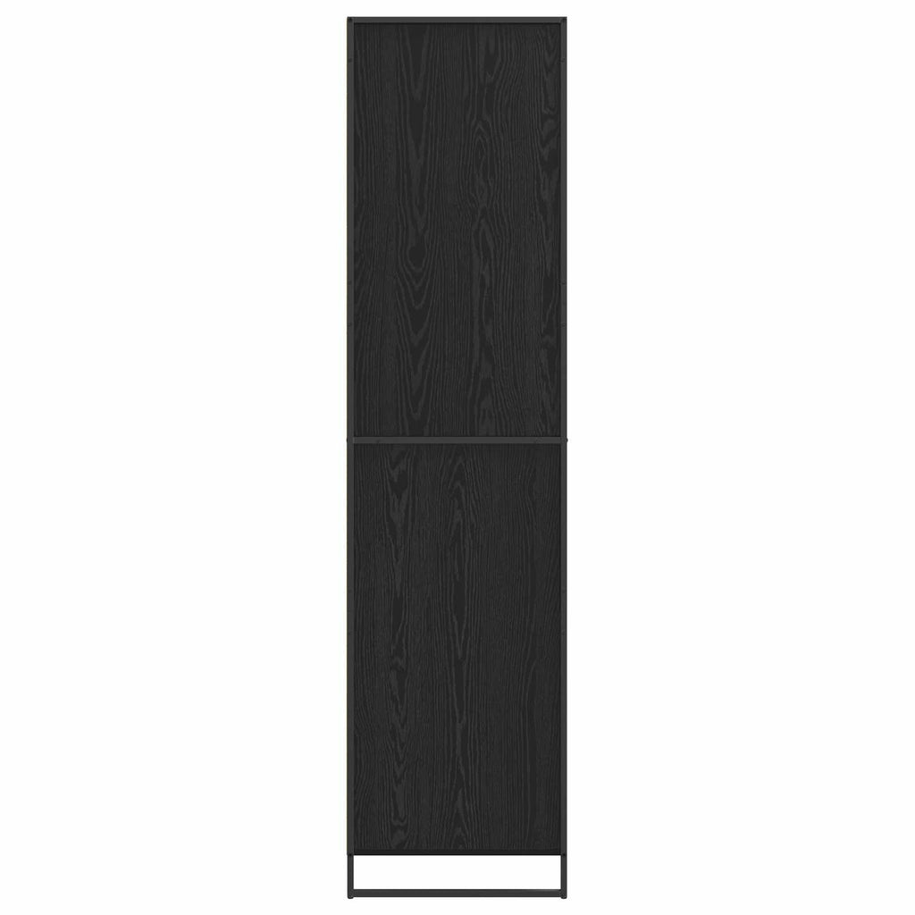 Warderobe Schwarz Eichen-Optik 50 x 50 x 200 cm Holzwerkstoff
