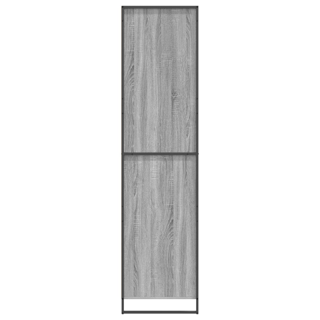 Warderobe mit Tür Graues Sonoma 50 x 50 x 200 cm Holzwerkstoff
