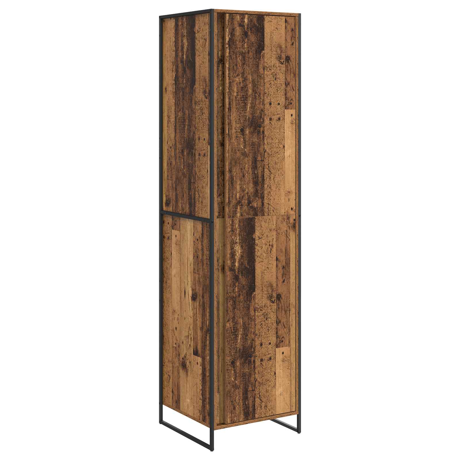 Warderobe mit Speicher Altholz 50 x 50 x 200 cm Holzwerkstoff