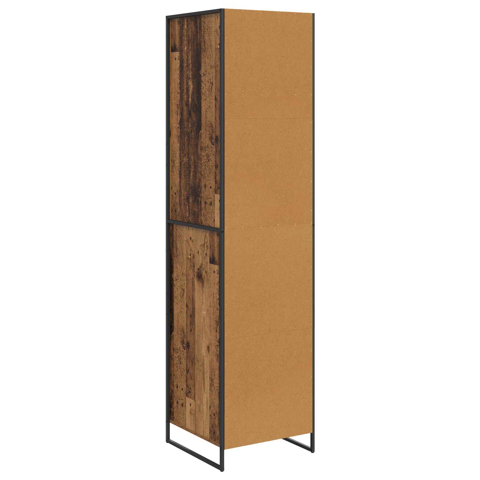 Warderobe mit Speicher Altholz 50 x 50 x 200 cm Holzwerkstoff