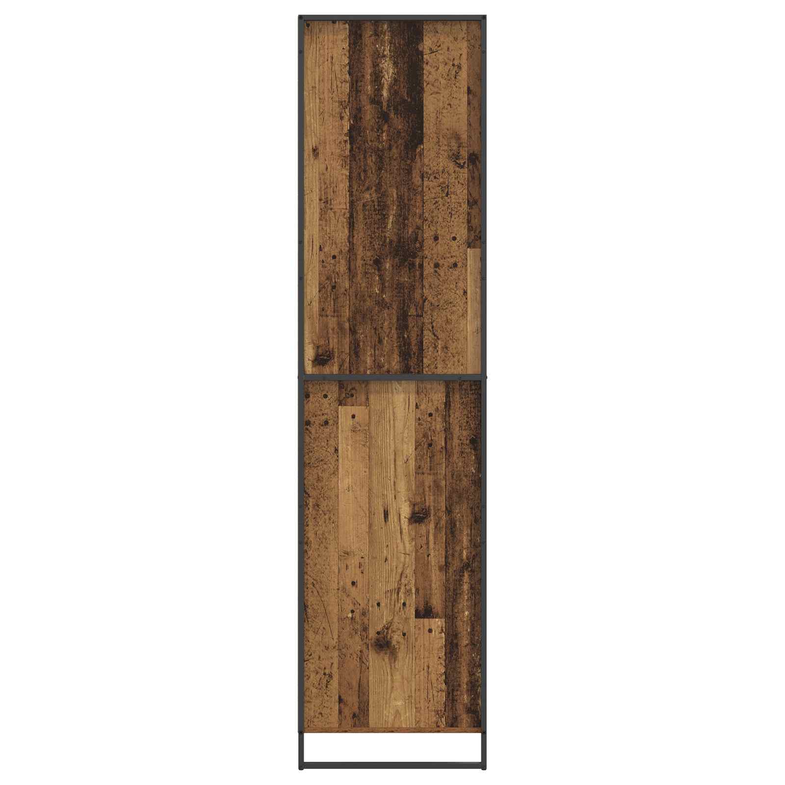 Warderobe mit Speicher Altholz 50 x 50 x 200 cm Holzwerkstoff