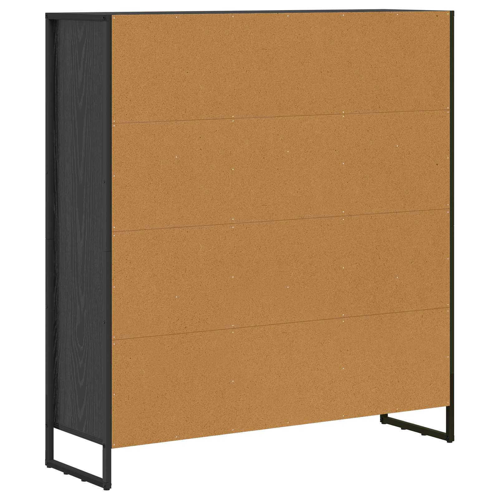 Bücherregal 2 pcs Schwarz Eichen-Optik 99,5 x 30 x 108 cm