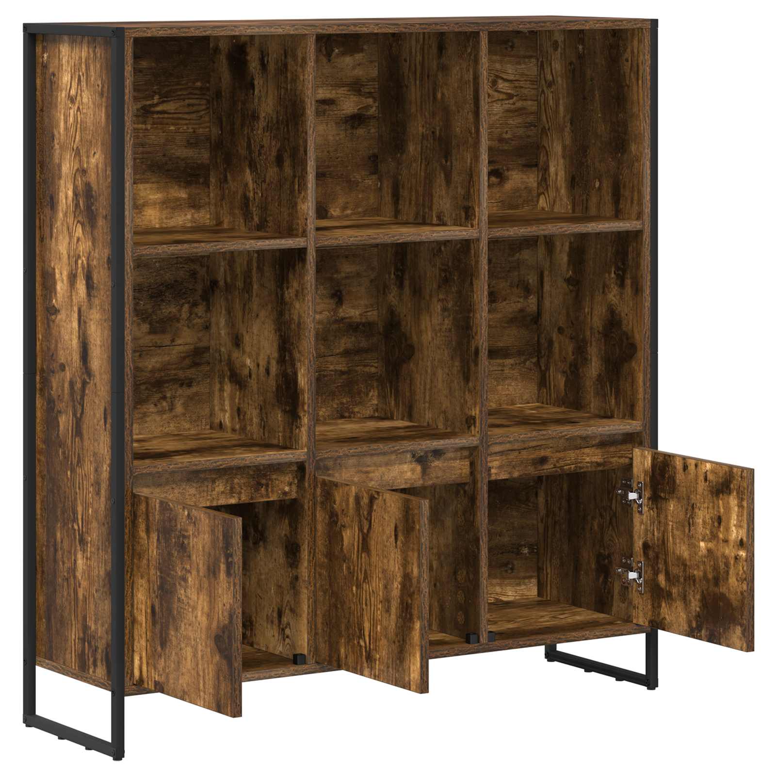 Bücherregal 2 pcs Raucharbe 99,5 x 30 x 108 cm Holzwerkstoff