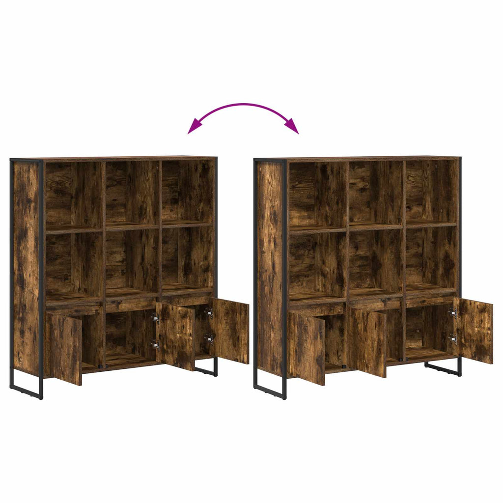 Bücherregal 2 pcs Raucharbe 99,5 x 30 x 108 cm Holzwerkstoff