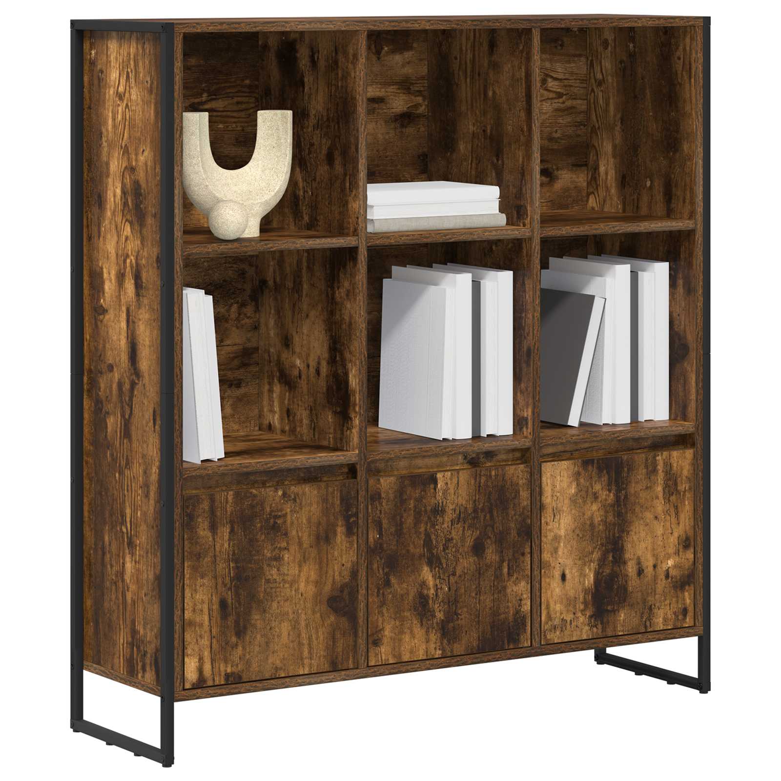 Bücherregal 2 pcs Raucharbe 99,5 x 30 x 108 cm Holzwerkstoff