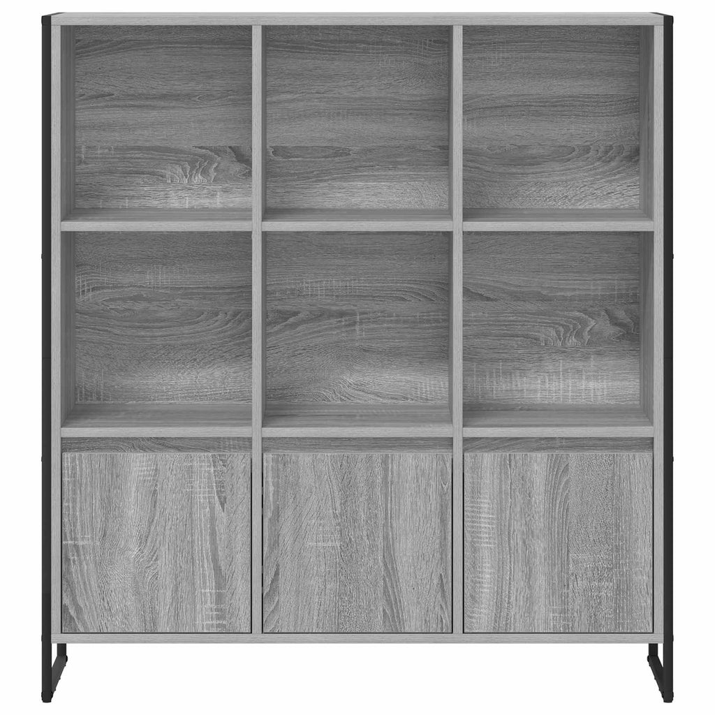 Bücherregal 2 pcs Graues Sonoma 99,5 x 30 x 108 cm