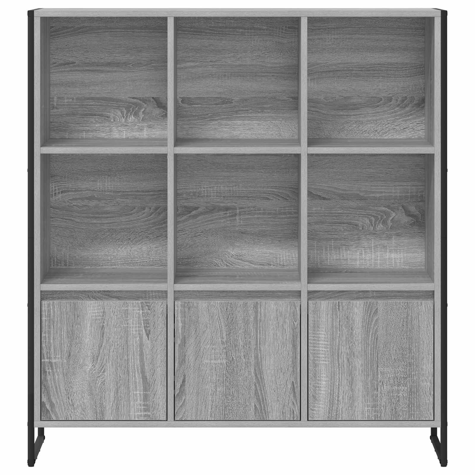 Bücherregal 2 pcs Graues Sonoma 99,5 x 30 x 108 cm