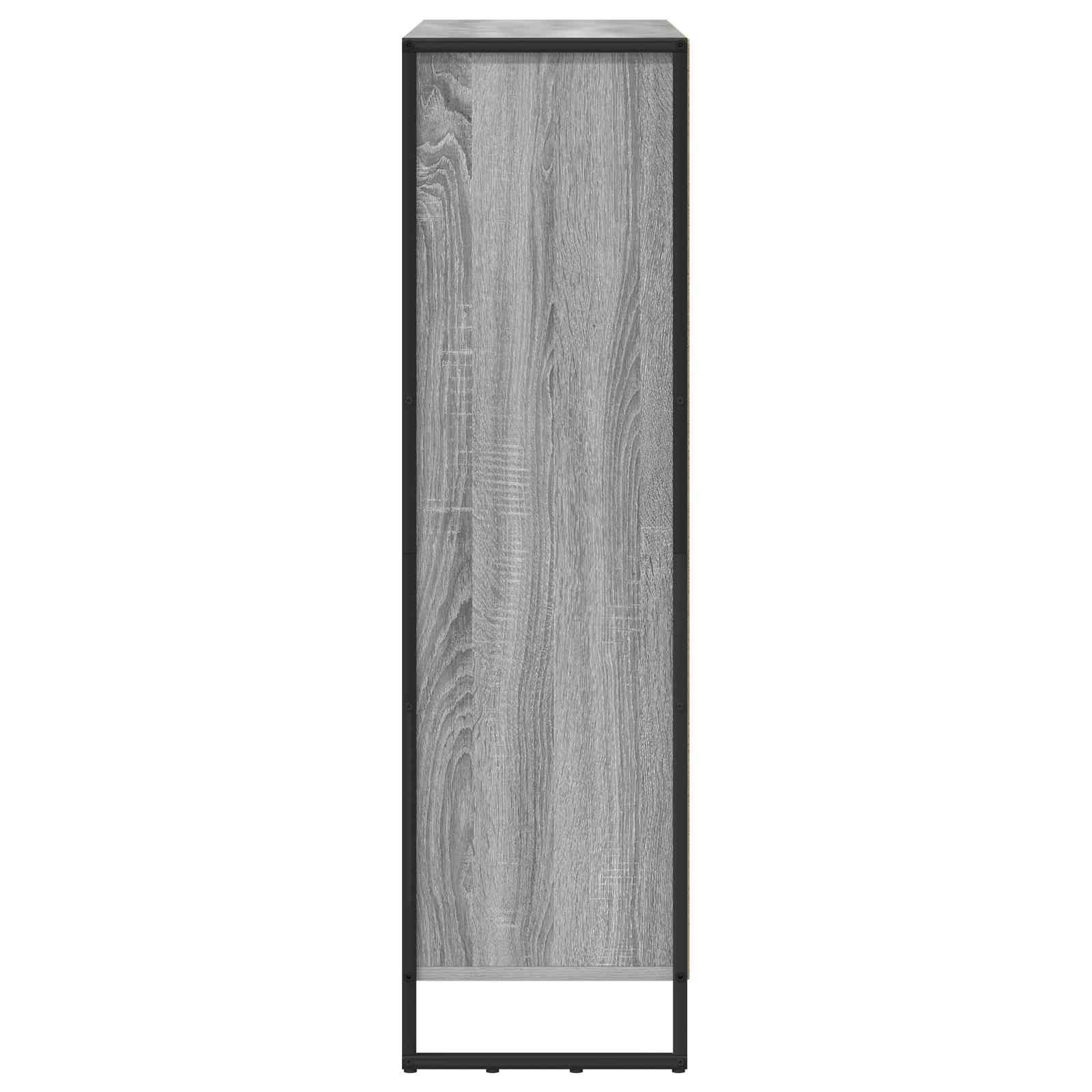 Bücherregal 2 pcs Graues Sonoma 99,5 x 30 x 108 cm