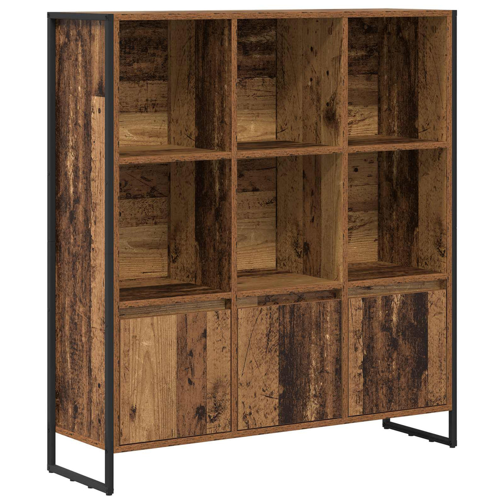 Bücherregal 2 pcs Altholz 99,5 x 30 x 108 cm Holzwerkstoff