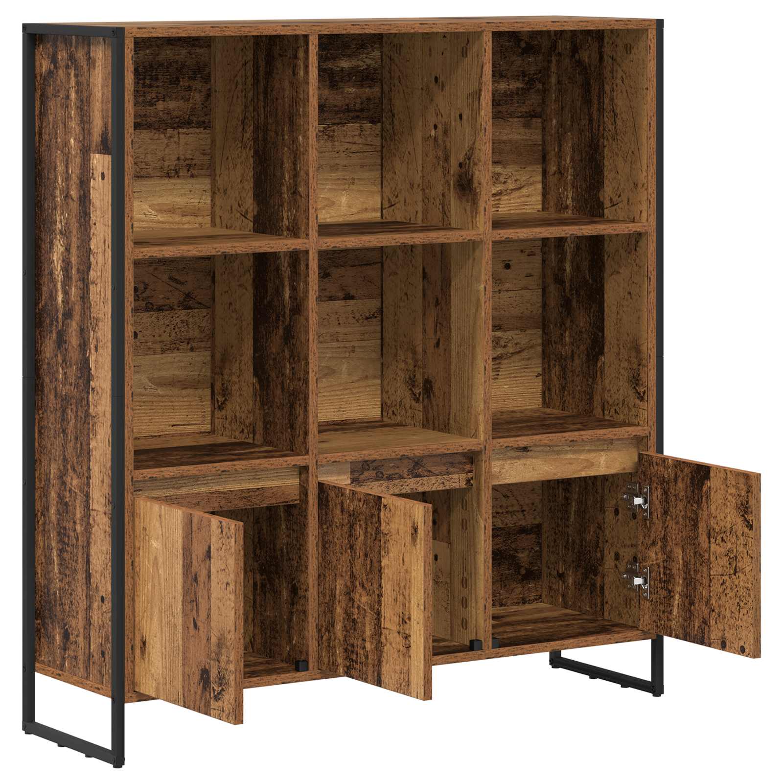 Bücherregal 2 pcs Altholz 99,5 x 30 x 108 cm Holzwerkstoff