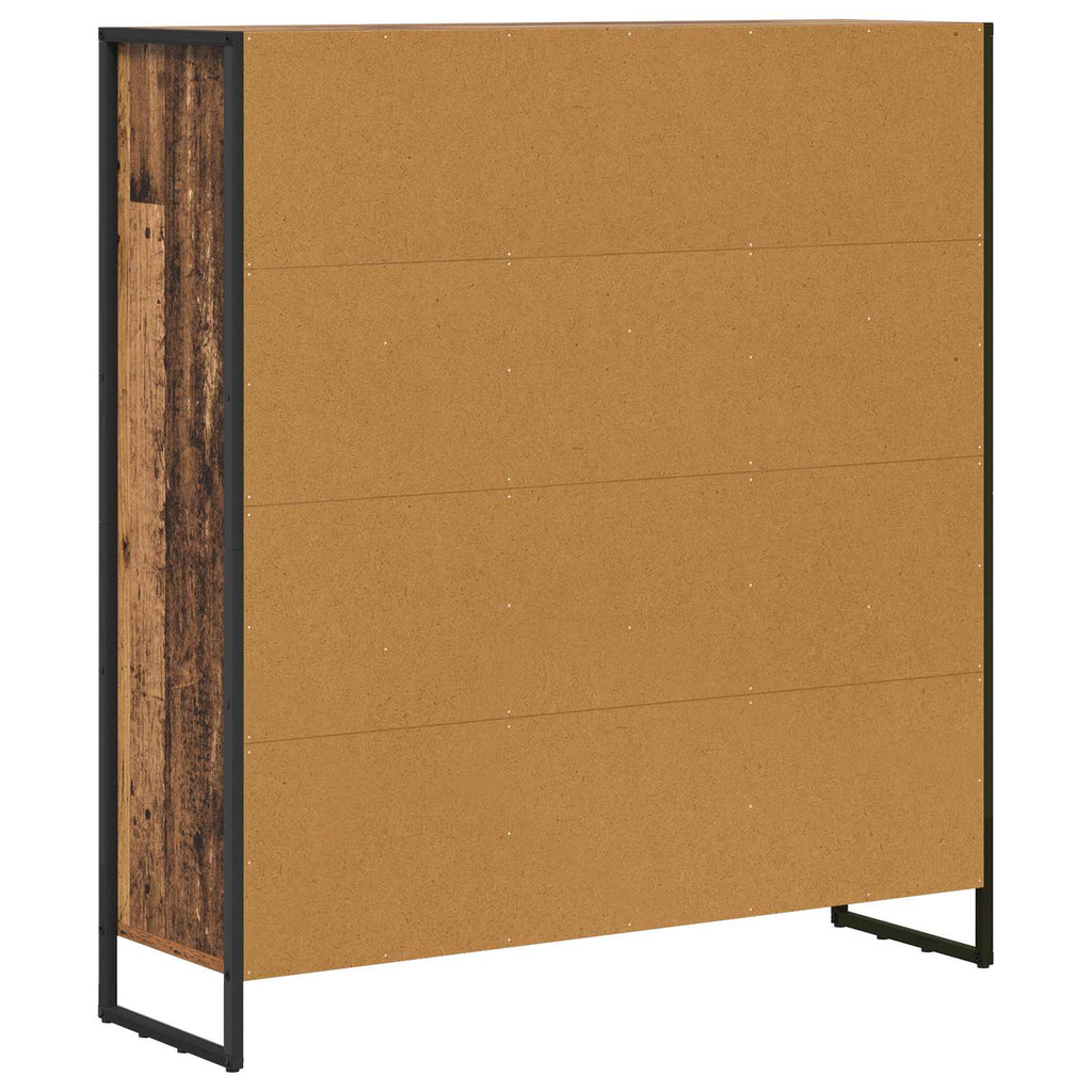 Bücherregal 2 pcs Altholz 99,5 x 30 x 108 cm Holzwerkstoff