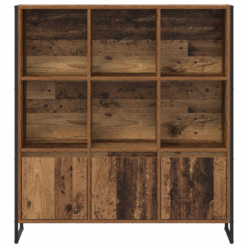Bücherregal 2 pcs Altholz 99,5 x 30 x 108 cm Holzwerkstoff