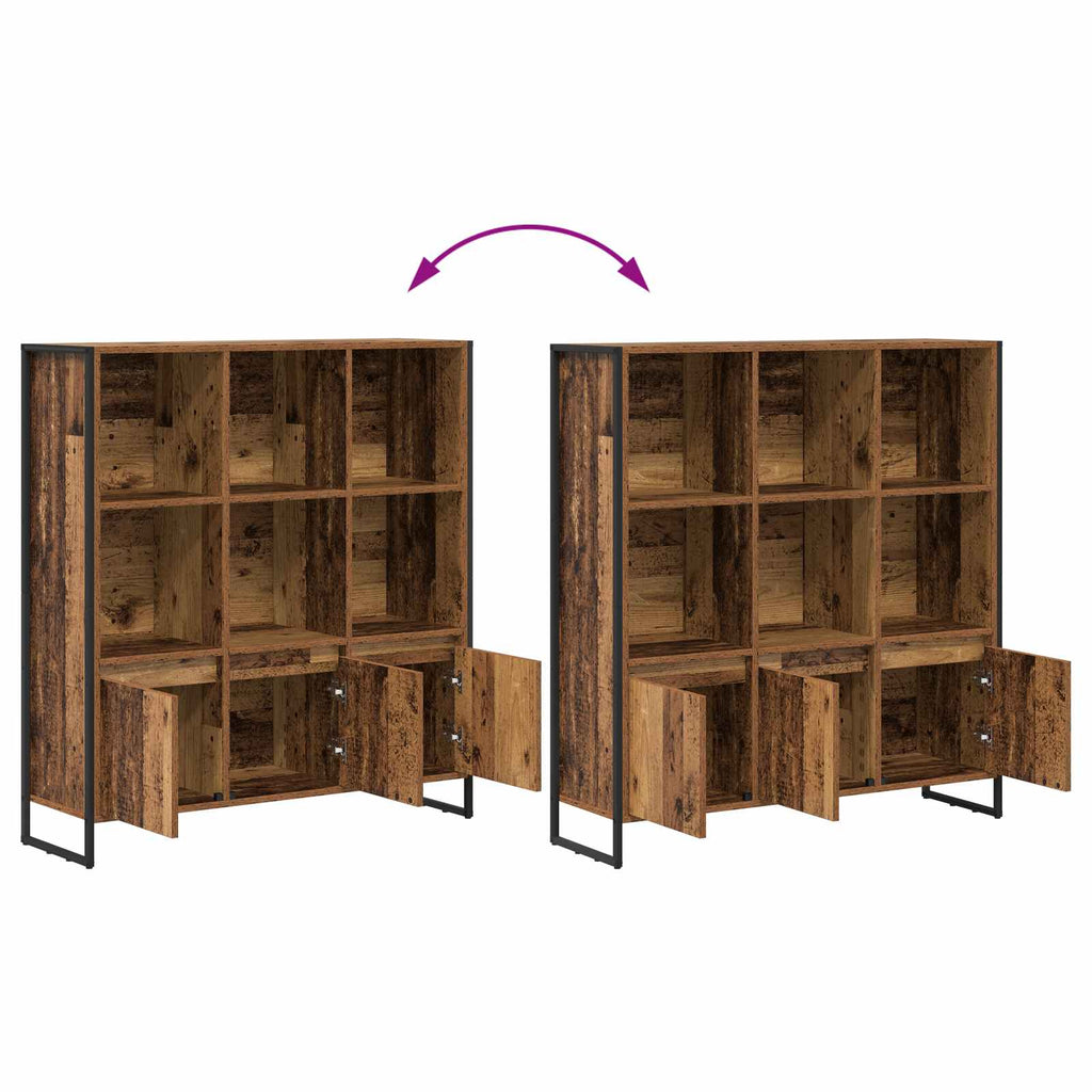 Bücherregal 2 pcs Altholz 99,5 x 30 x 108 cm Holzwerkstoff