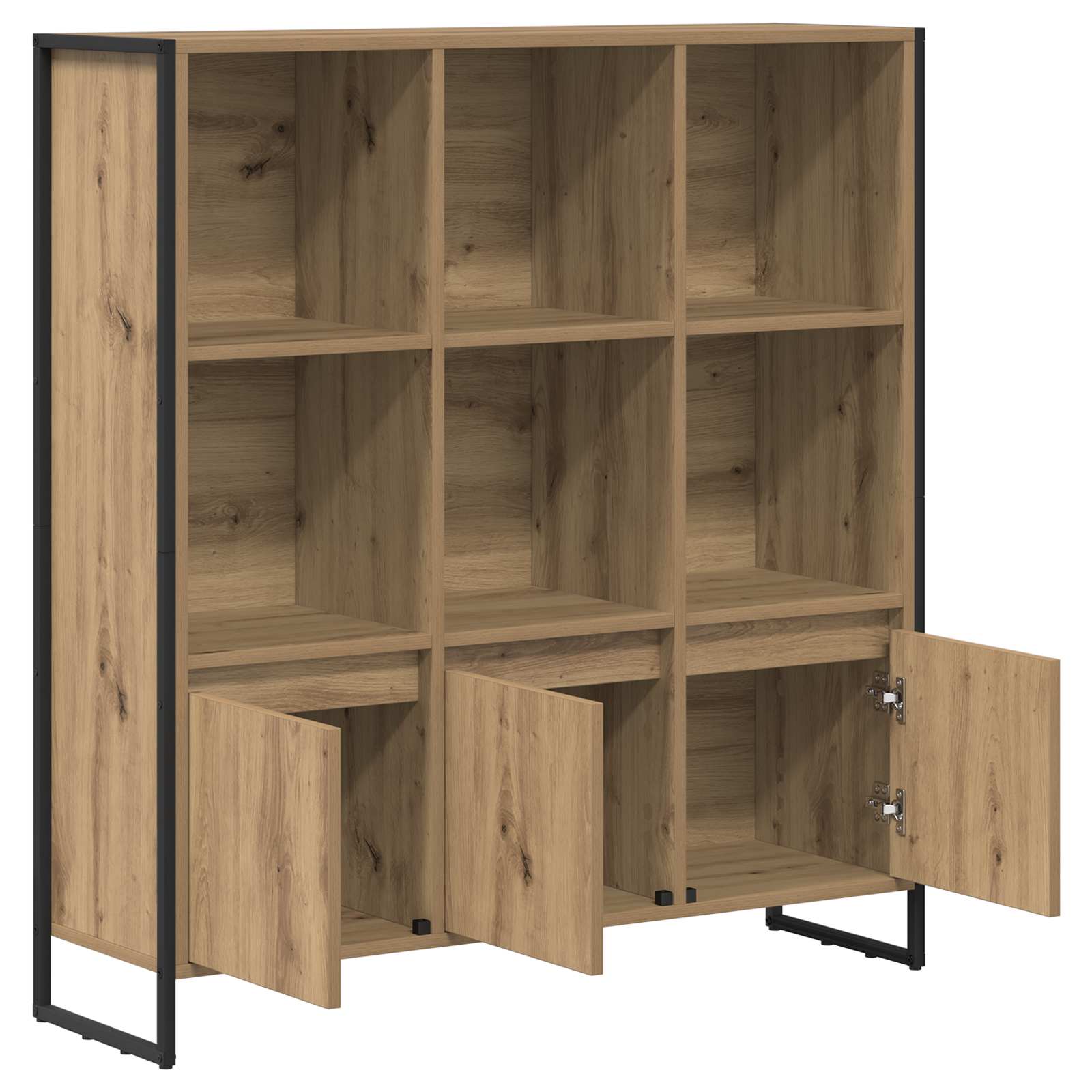 Bücherregal 2 pcs Kunsthandwerk Eiche 99,5 x 30 x 108 cm