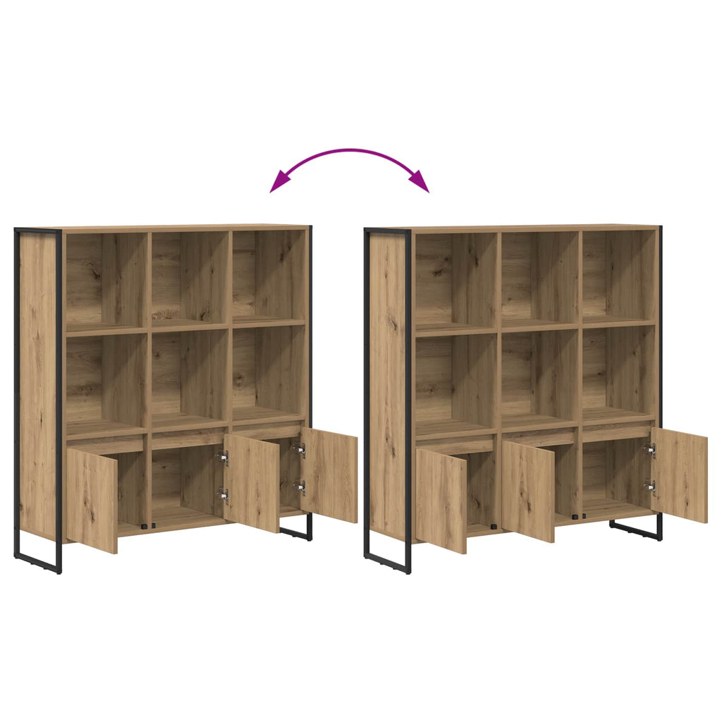 Bücherregal 2 pcs Kunsthandwerk Eiche 99,5 x 30 x 108 cm