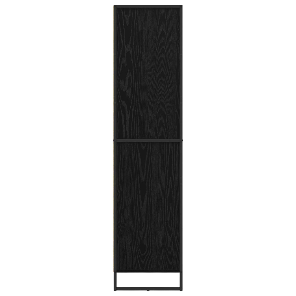 Sideboard 2 pcs Schwarz Eichen-Optik 81 x 36 x 150.5 cm