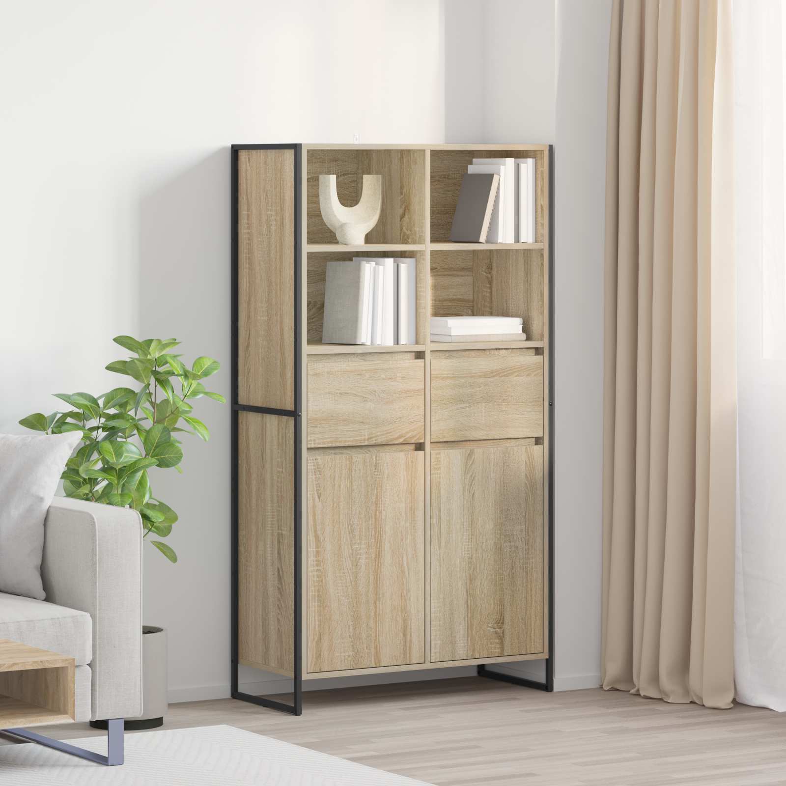 Sideboard 2 pcs Sonoma 81 x 36 x 150.5 cm Holzwerkstoff