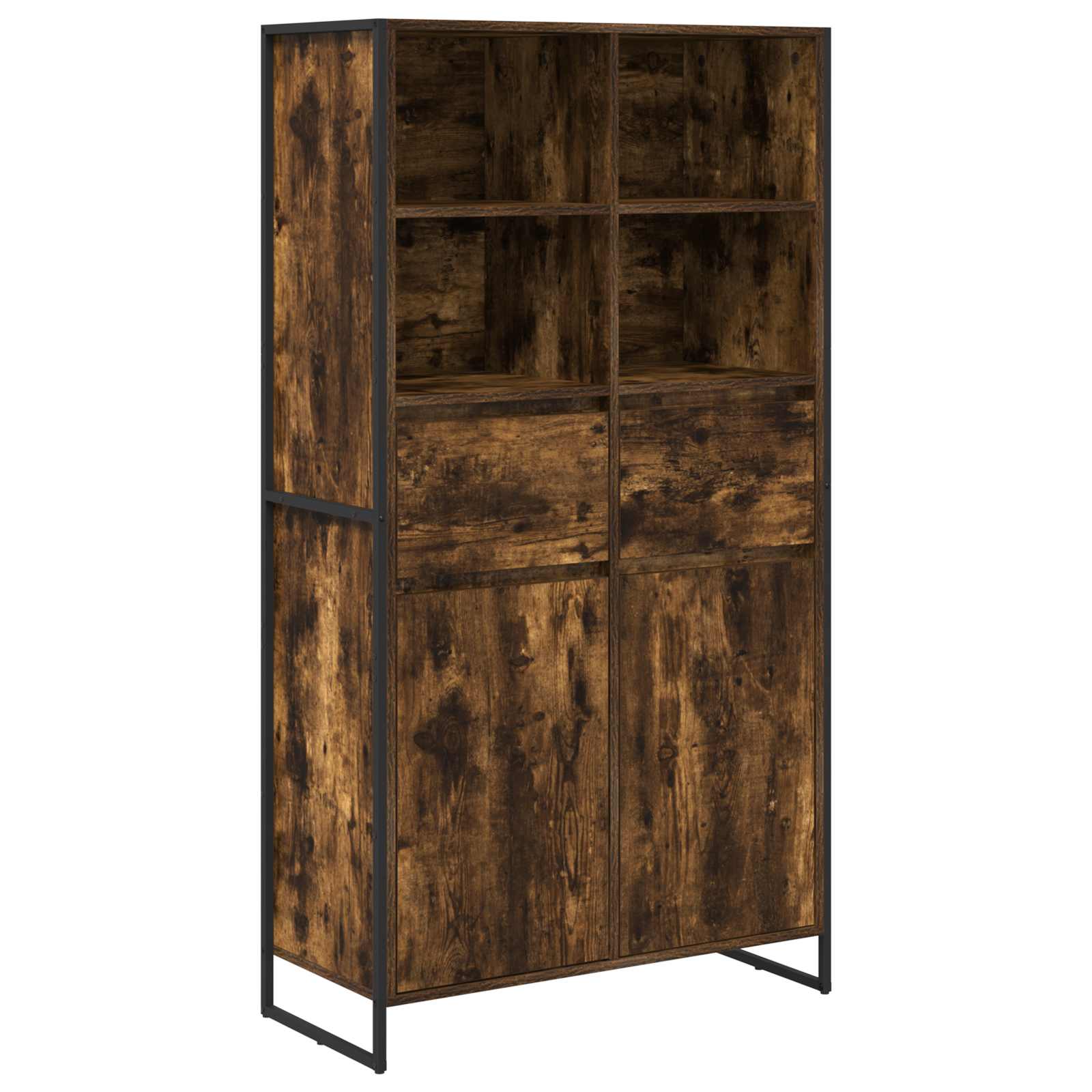 Sideboard 2 pcs Raucharbe 81 x 36 x 150.5 cm Holzwerkstoff