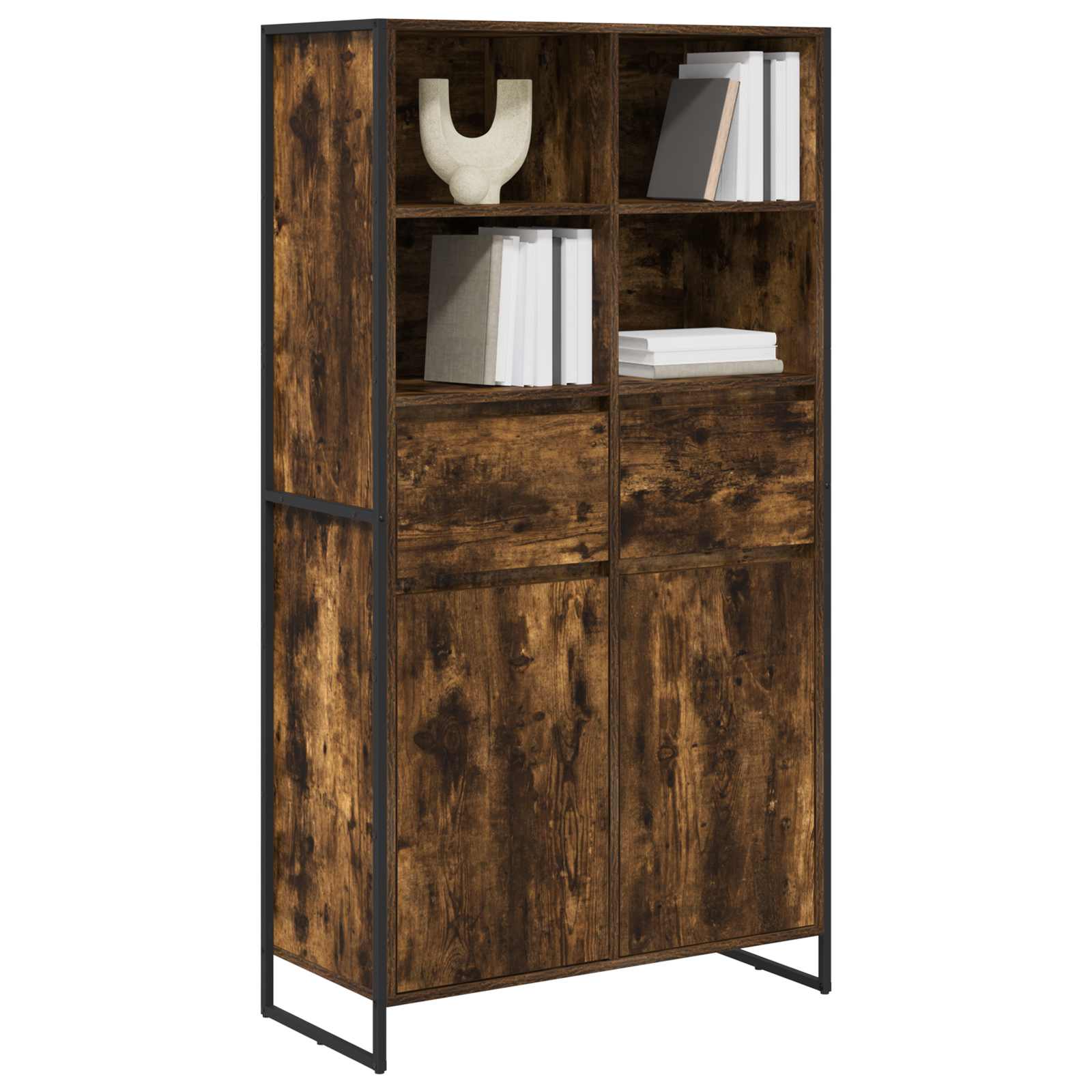 Sideboard 2 pcs Raucharbe 81 x 36 x 150.5 cm Holzwerkstoff