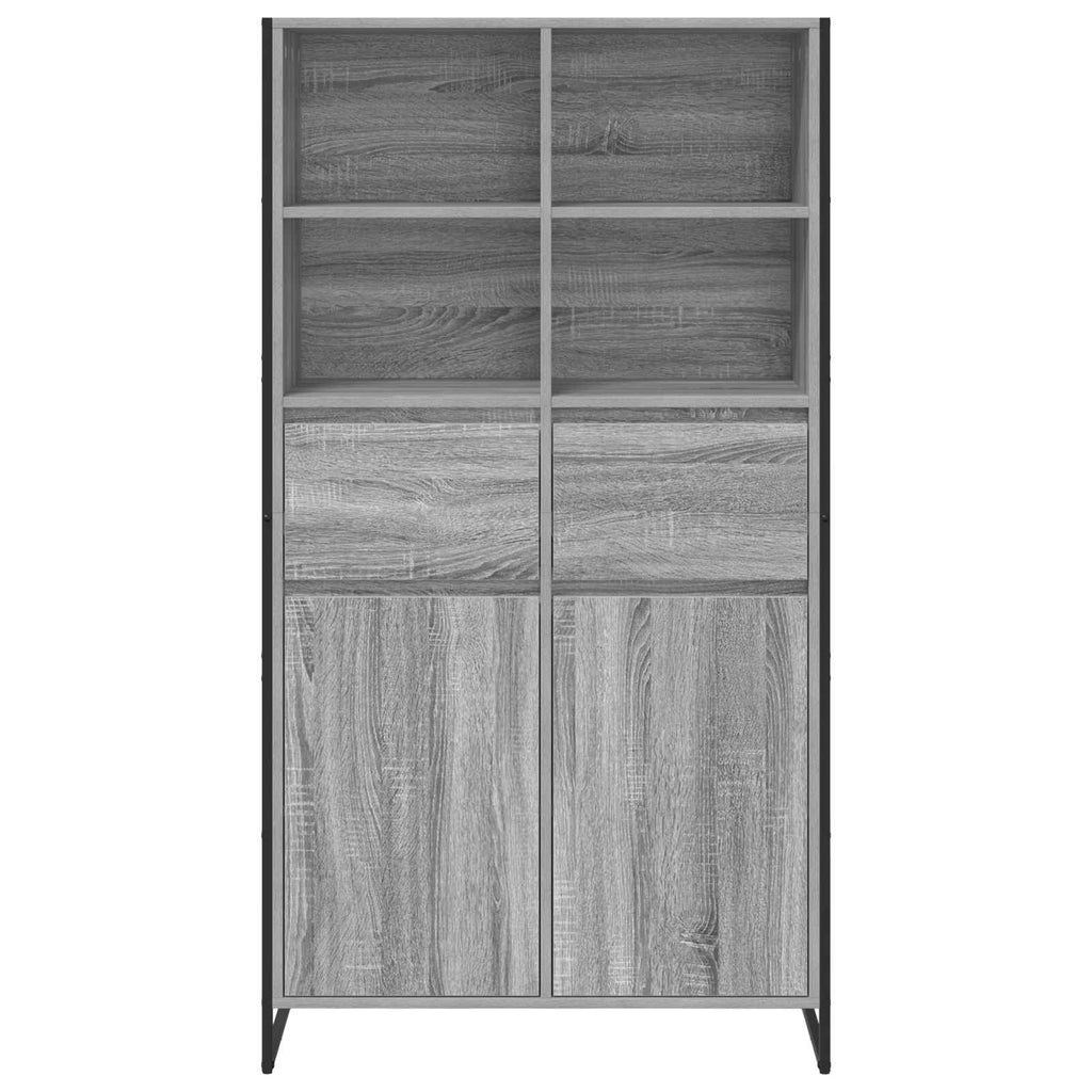 Sideboard 2 pcs Graues Sonoma 81 x 36 x 150.5 cm Holzwerkstoff