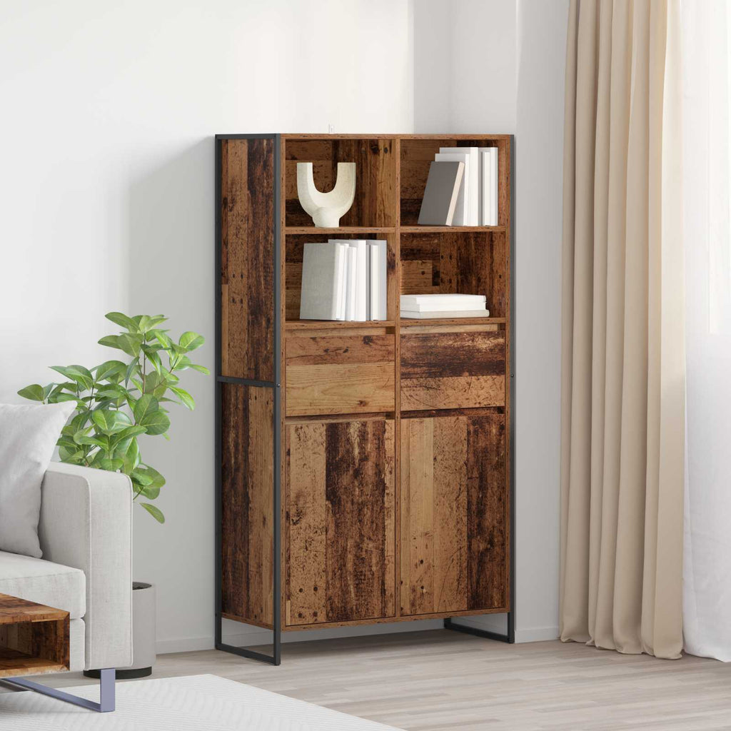 Sideboard 2 pcs Altholz 81 x 36 x 150.5 cm Holzwerkstoff