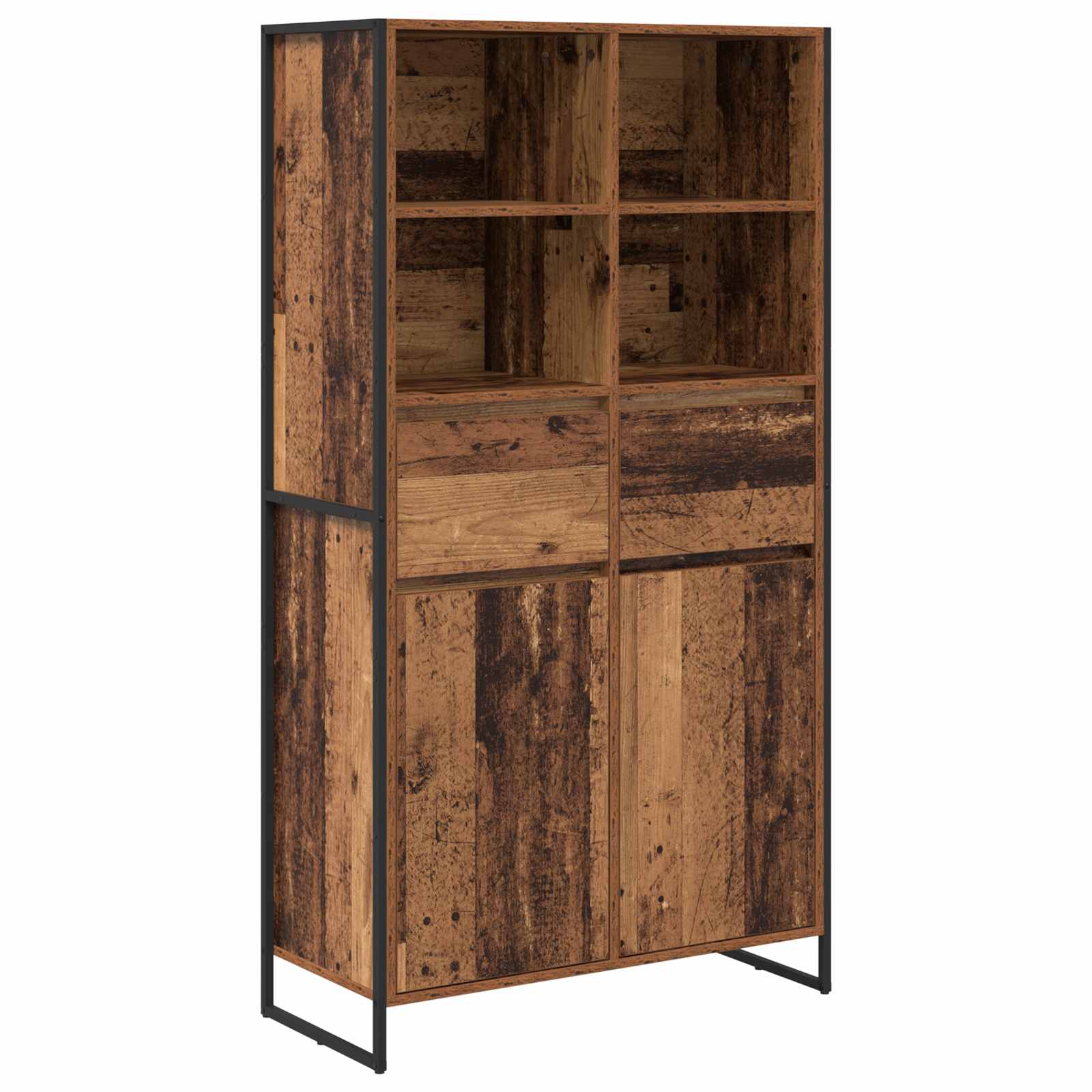 Sideboard 2 pcs Altholz 81 x 36 x 150.5 cm Holzwerkstoff