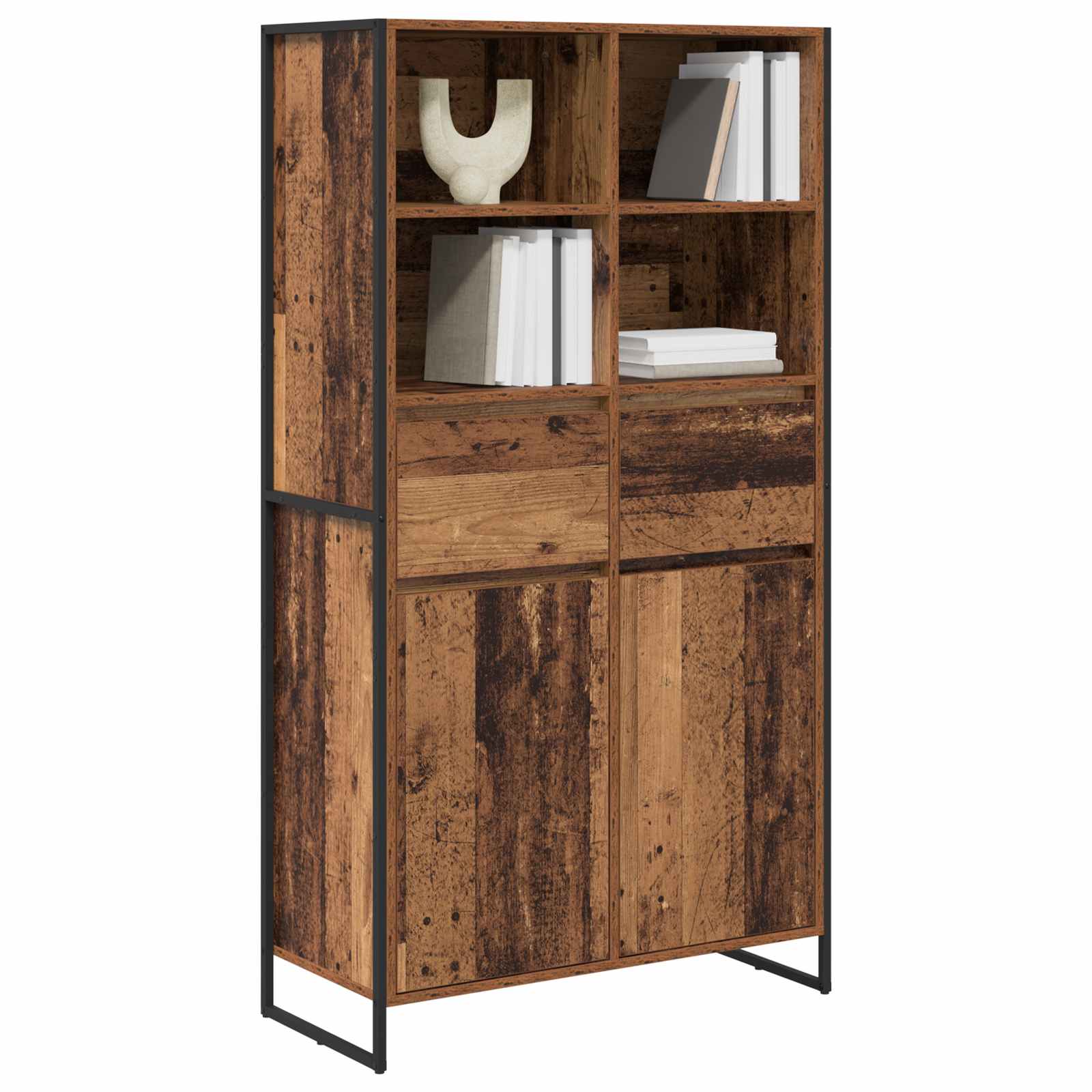 Sideboard 2 pcs Altholz 81 x 36 x 150.5 cm Holzwerkstoff
