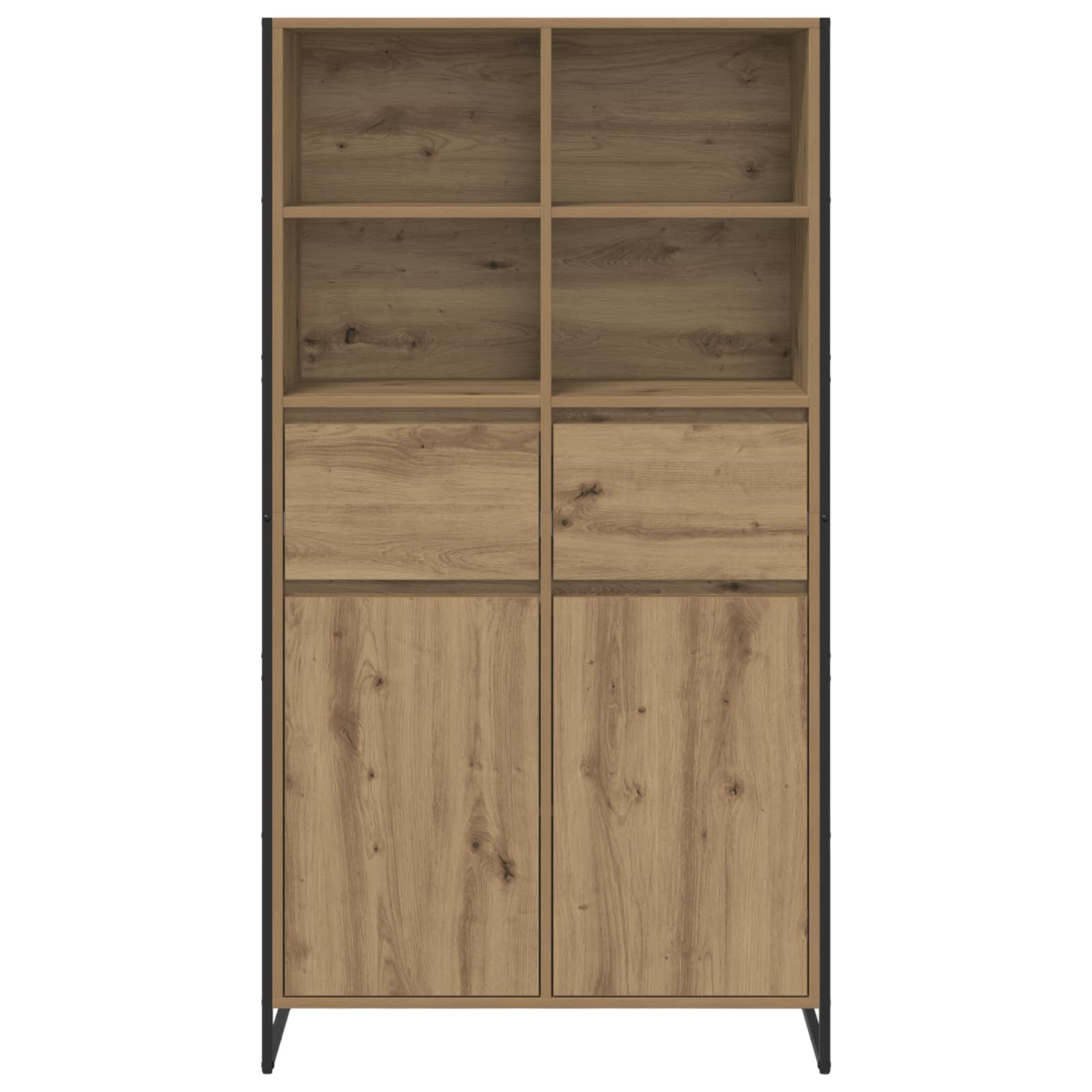 Sideboard 2 pcs Kunsthandwerk Eiche 81 x 36 x 150.5 cm