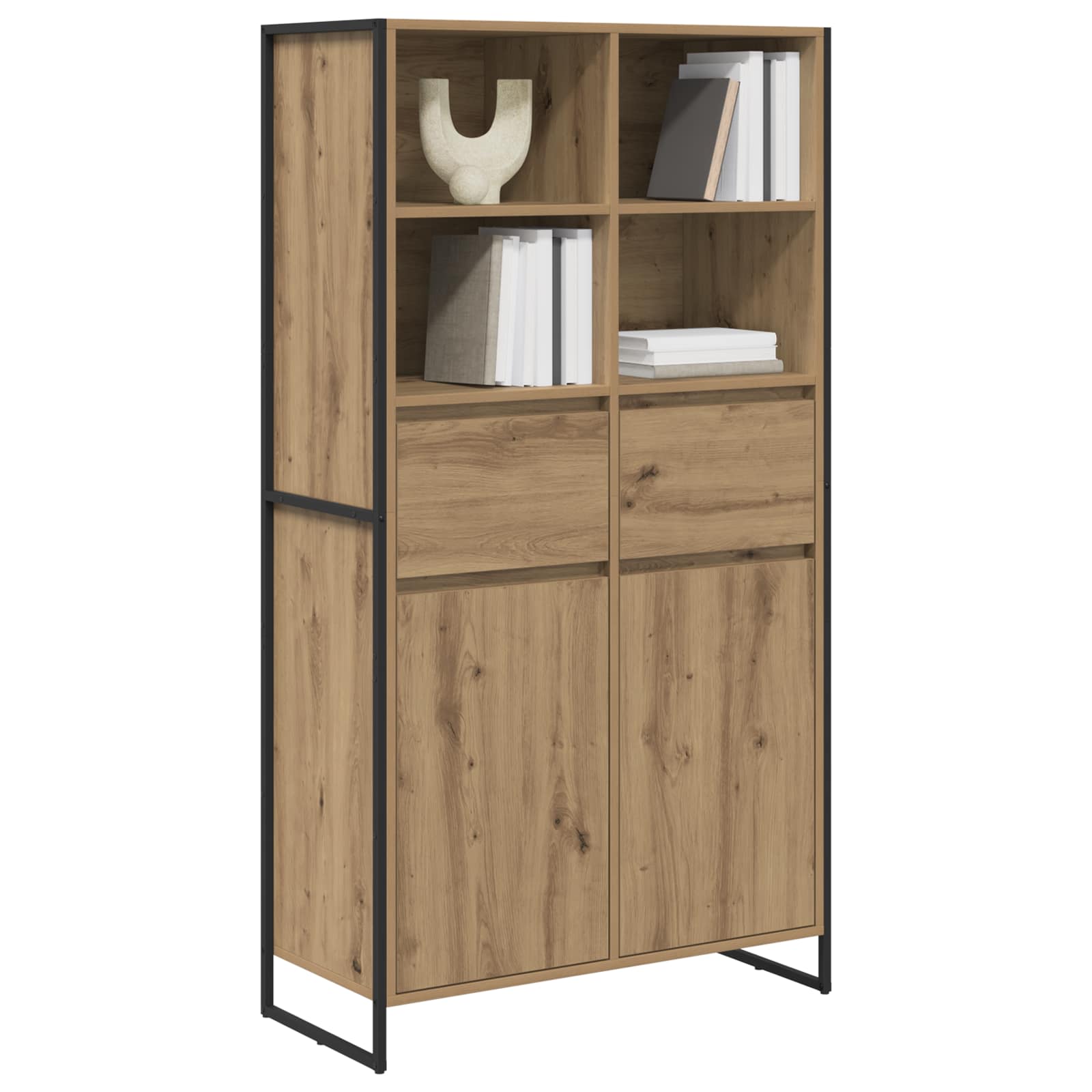 Sideboard 2 pcs Kunsthandwerk Eiche 81 x 36 x 150.5 cm