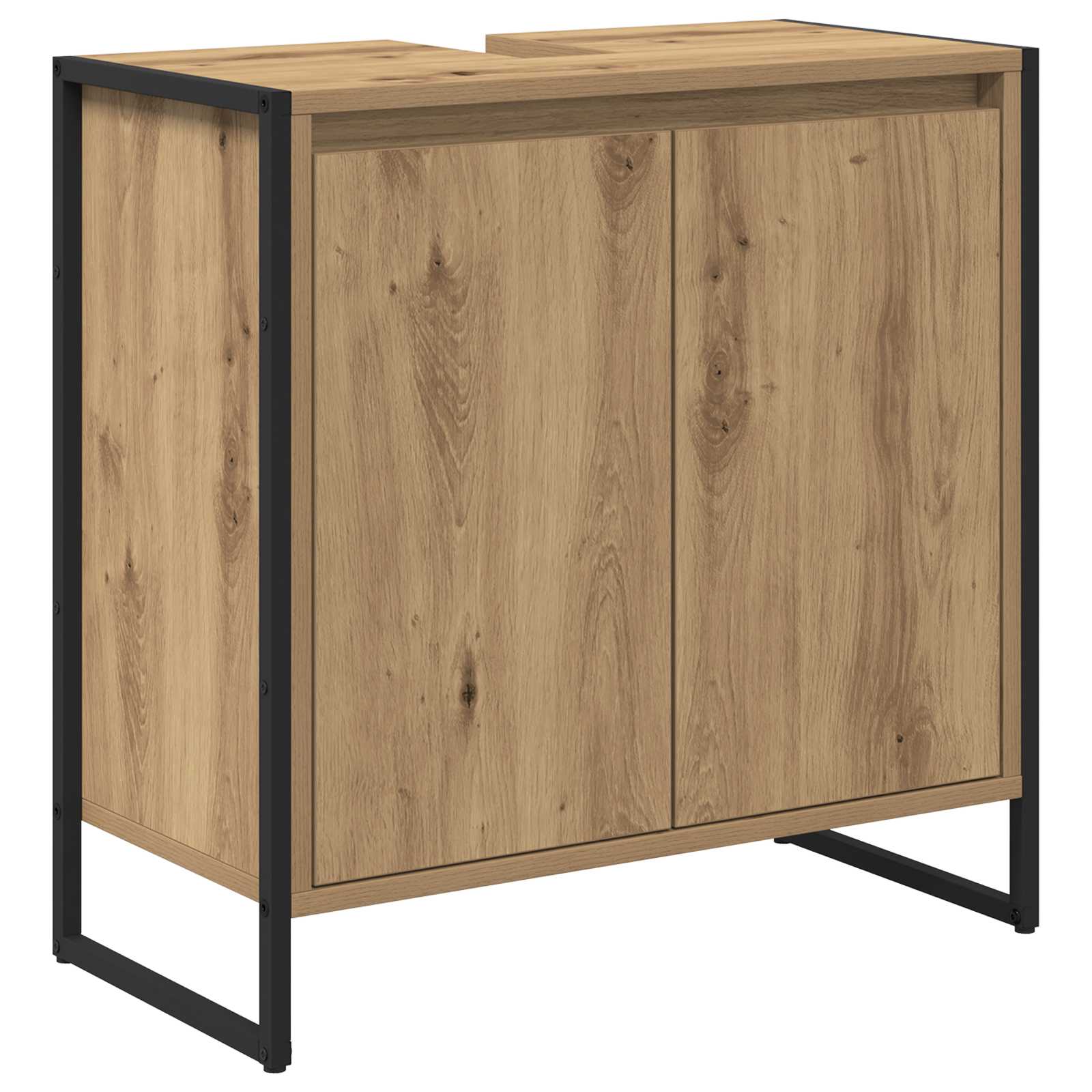 Badezimmermöbel-Set mit Schubladen Artisan-Eiche Holzwerkstoff