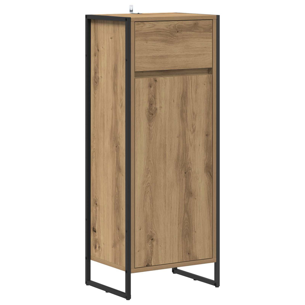 Badezimmermöbel-Set mit Schubladen Artisan-Eiche Holzwerkstoff
