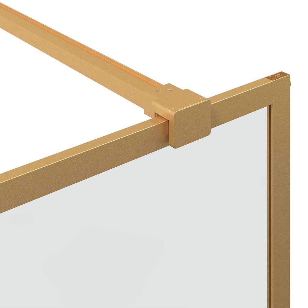 Walk-in Duschwand Gold 90 x 195 cm Gehärtetes Glas